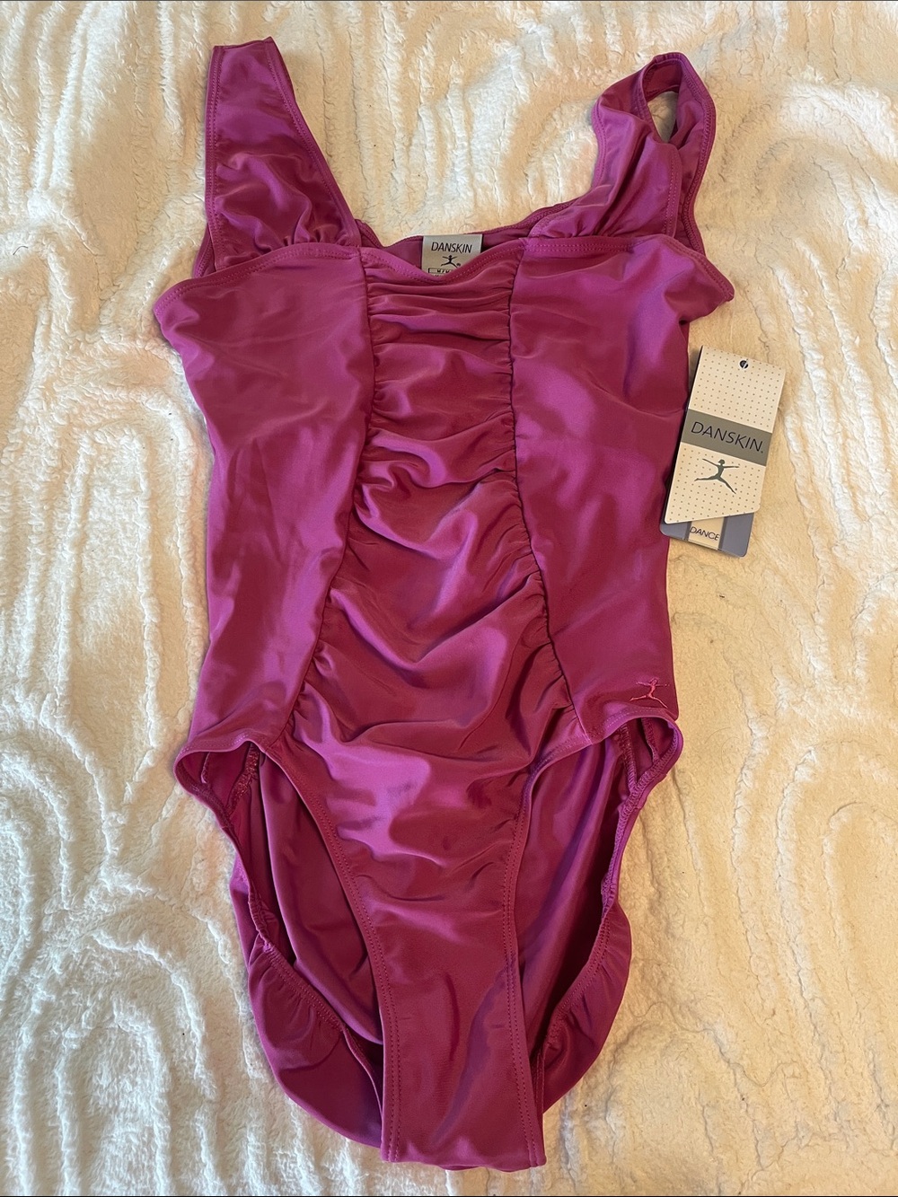Danskin dance leotard adult medium Blue New